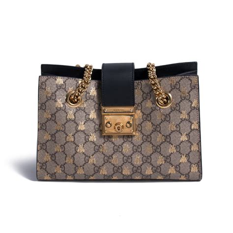 gucci bee purses|genuine gucci padlock bag.